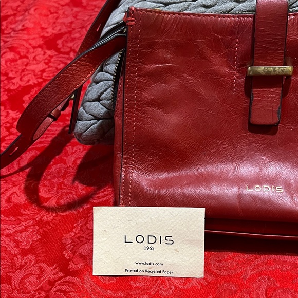 Lodis Crimson Leather Crossbody Bag - Picture 3 of 12